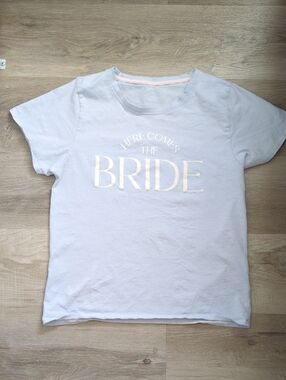 Here Comes The Bride Graphic Tee - Pale Blue